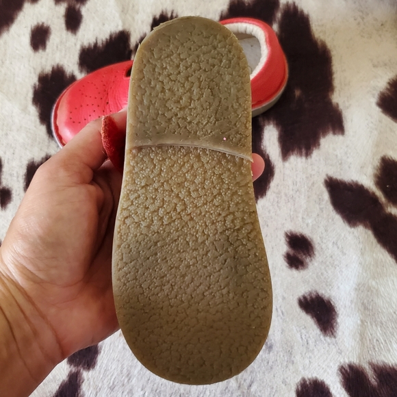 Boden Mini Red Mary Jane's Leather Size 24 (us 8) - Picture 7 of 7